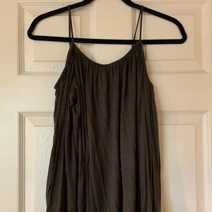 Olive Green off the shoulder long sleeve